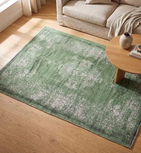 Light and Living Obar Textile House Rug, Green, Packshot View
