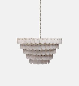 Home Deco and More Resin Round Disc Chandelier, Packshot View