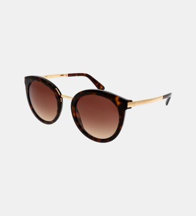 Acetate Round Shape Sunglasses 52