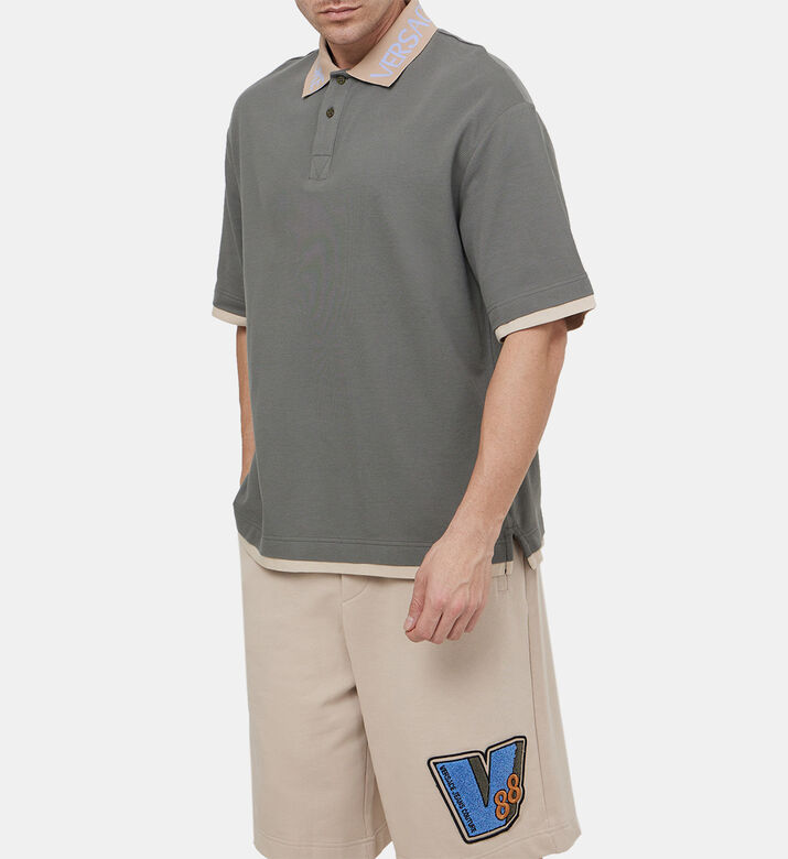 Logo Cotton Piquet Polo Shirt