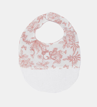 Baby Girl Toile De Jouy Bib