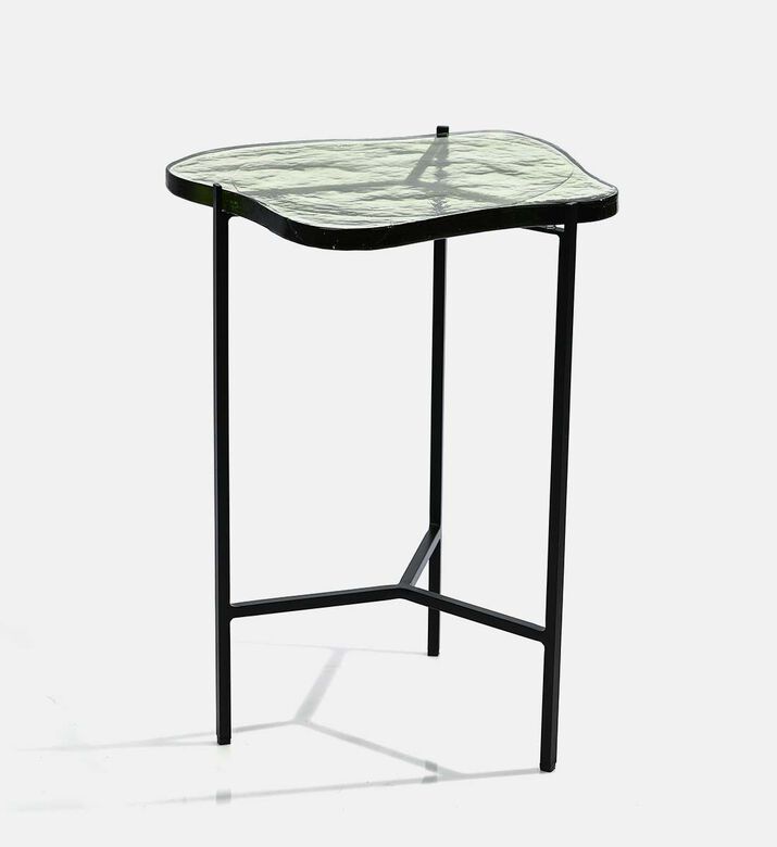 Home Deco and More Nesty Glass Top Side Table 2-piece Set, Packshot View
