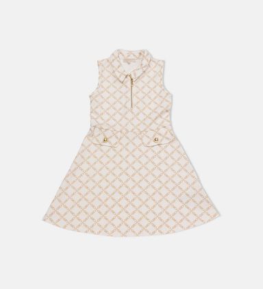 All-over Logo-print Sleeveless Dress