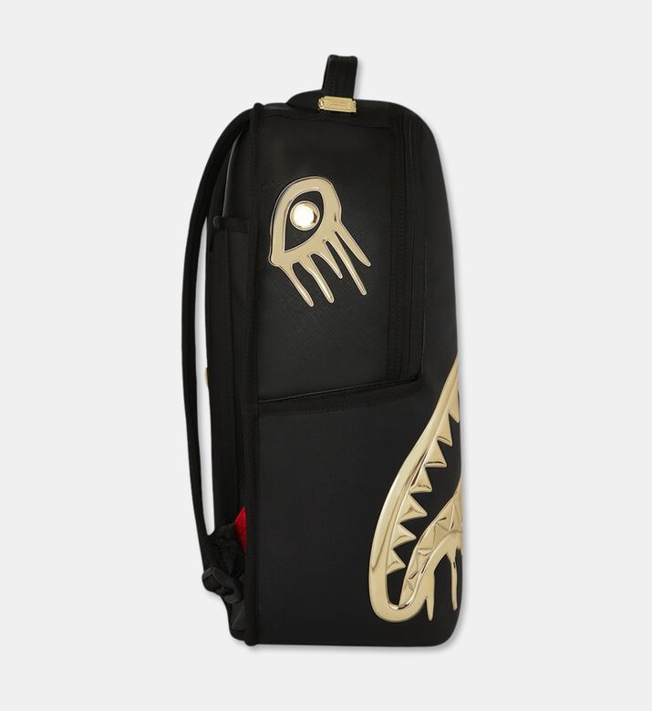 Sprayground Gold Drips Shark Mouth Backpack, Packshot View