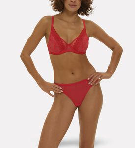 Simone Perele Tanga, Red, M, Model View