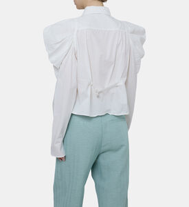 قميص سونغ بأكمام منفوخة قطن