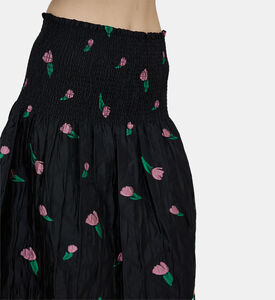 فستان ميدي بنقشة أزهار