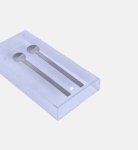 طقم ملعقة لاتيه ماكياتو مكون من قطعتين