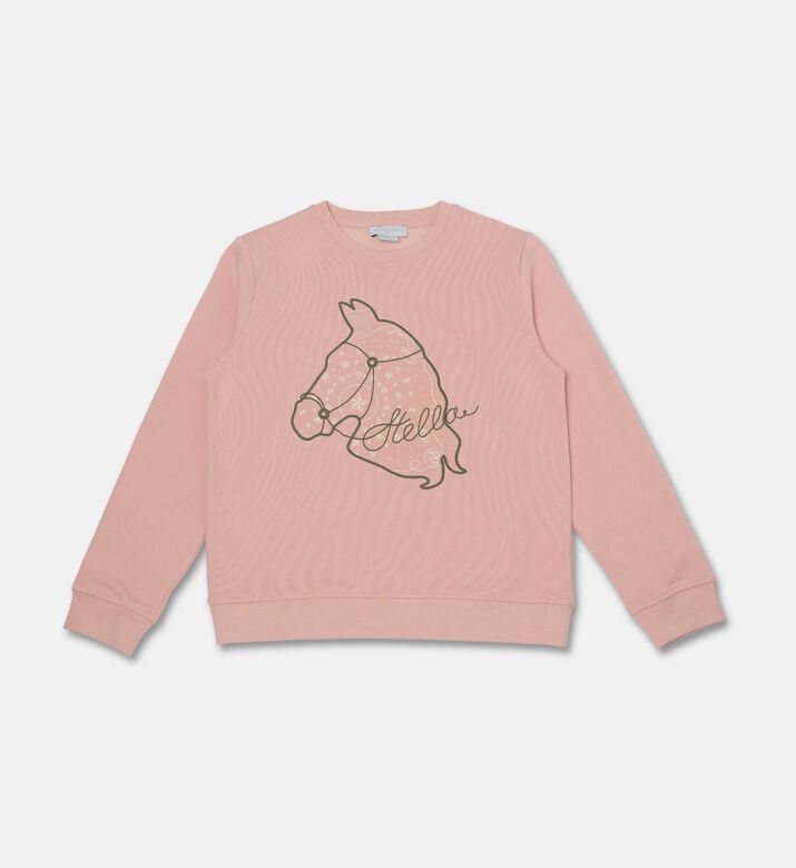 Stella McCartney Graphic Horse Cotton Sweatshirt, Packshot View