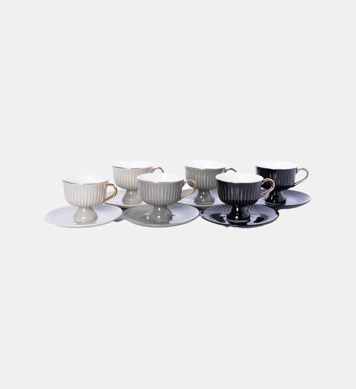 Frensh 6-piece Coffee Cup Saucer Set