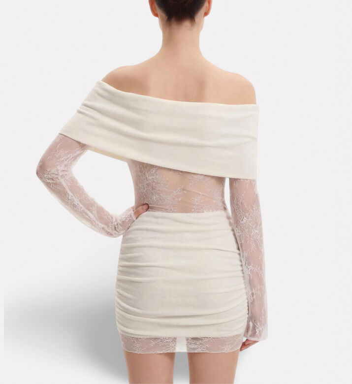 JW PEI Dress Ruched Mini, Model View