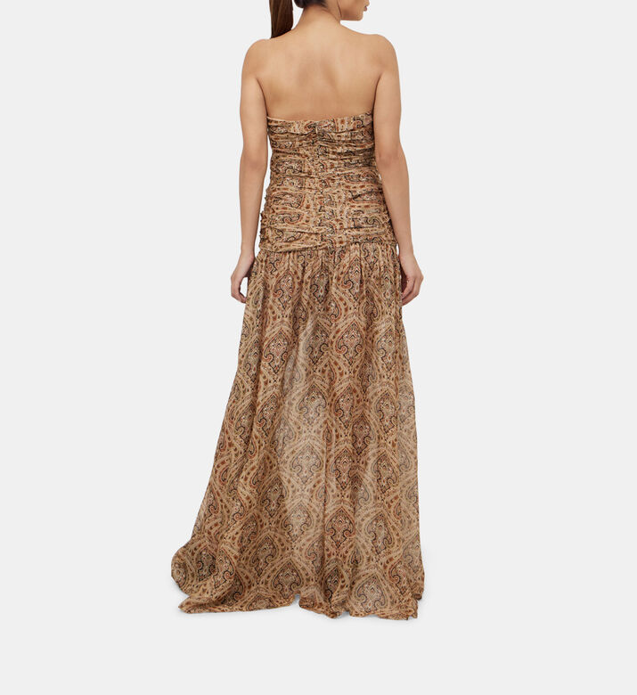 فستان كلاريس شيفون مطبوع