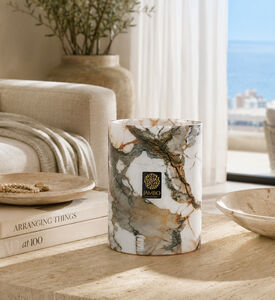 Jambo Collections Maremma Marble Candle, Multicolor, 10-cm, Packshot View