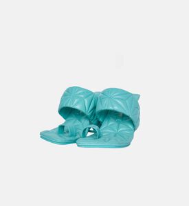 Geometric Quilted Leather Sandal