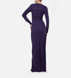 Christopher Esber Drape Long-sleeve Maxi Dress, Model View