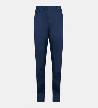 One-button Cotton Trousers