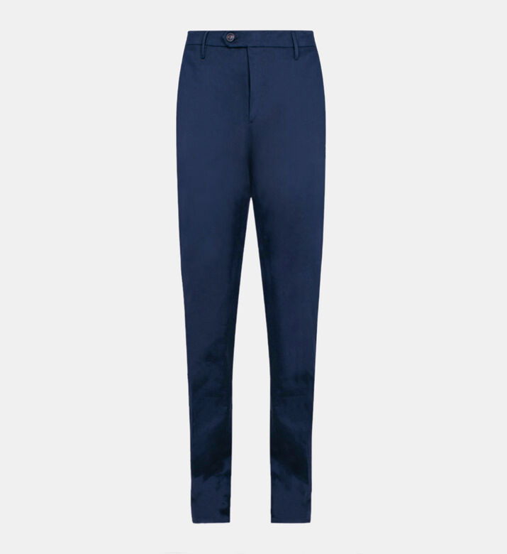 One-button Cotton Trousers
