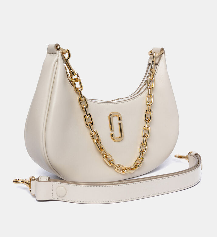 حقيبة جلد البقر المنحنية