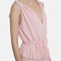 Folds Pleated Panels Dress