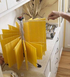 رف تجفيف المعكرونة شفاف