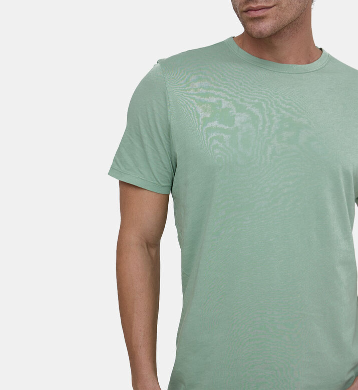 تيشيرت قطن بأكمام قصيرة