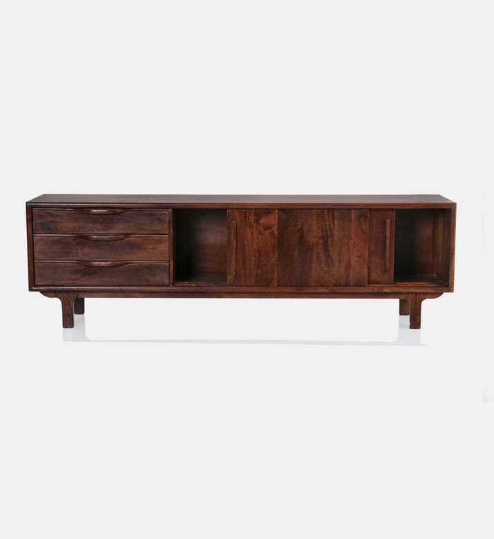 Home Deco and More Macy Mango Wood Media Tv Unit, Packshot View