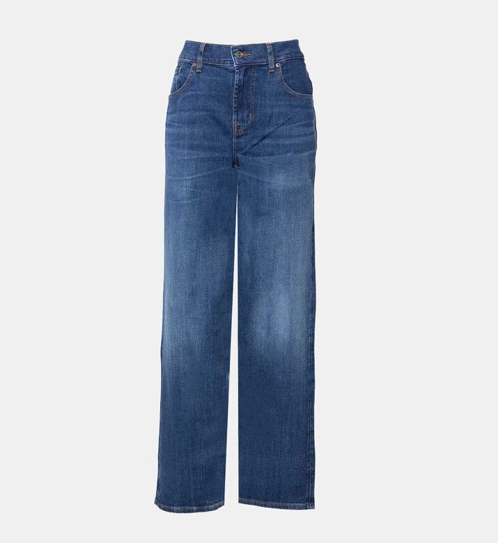 Cotton Straight-leg Denim Pants