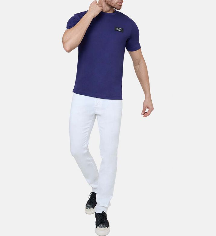 تيشيرت قطن بسلسلة لوغوهات