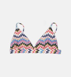 طقم بيكيني قطعتين بطبعة متعرجة