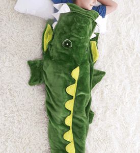 بطانية كيس نوم بشكل تمساح 155 × 50 سم