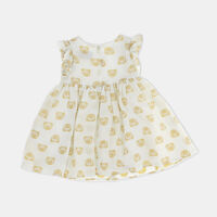 Baby Girl Gold-tone Logo Dress