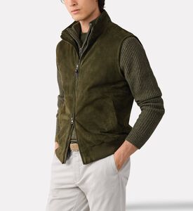 Hackett London Gilet Suede, Model View