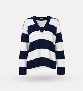 Zadig et Voltaire Mikyz Striped V-neck Knit Sweater, Packshot View
