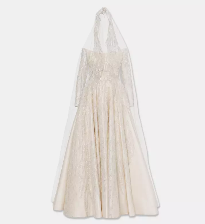L Atelier Du Luxe Taffeta Lace Appliqu&eacute; Gown, Packshot View