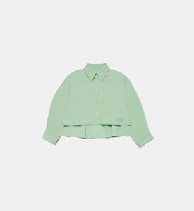 قميص قطن بنقشة أرقام للبنات