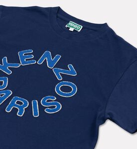 Kenzo Embroidered Detail Organic T-shirt, Blue, 12y, Packshot View