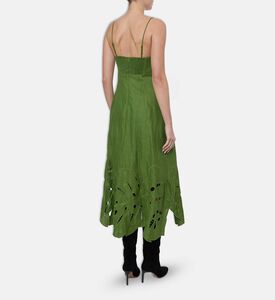 Farm Rio Cut-out V-neck Sleeveless Dress, Model View