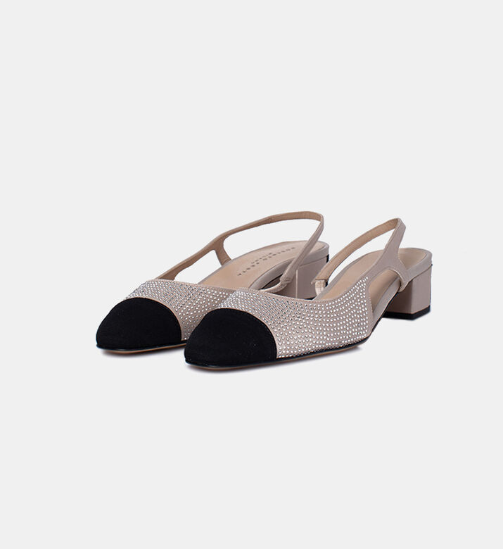 حذاء مفتوح من الخلف أدور بسير مفتوح كريستال