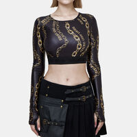 Pattern Crop Top