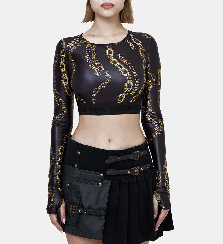 Pattern Crop Top