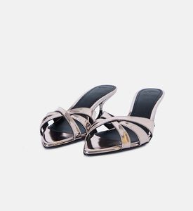 Elis Metallic Leather Mules