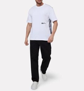 Karl Lagerfeld Logo Face Printed T-shirt, White, M, Model View