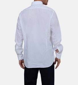 قميص قطن أكسفورد بنقشة ميكرو