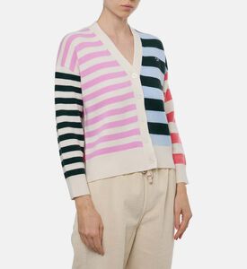 Maison Labiche Glizieres Multi-stripe Cardigan, Model View