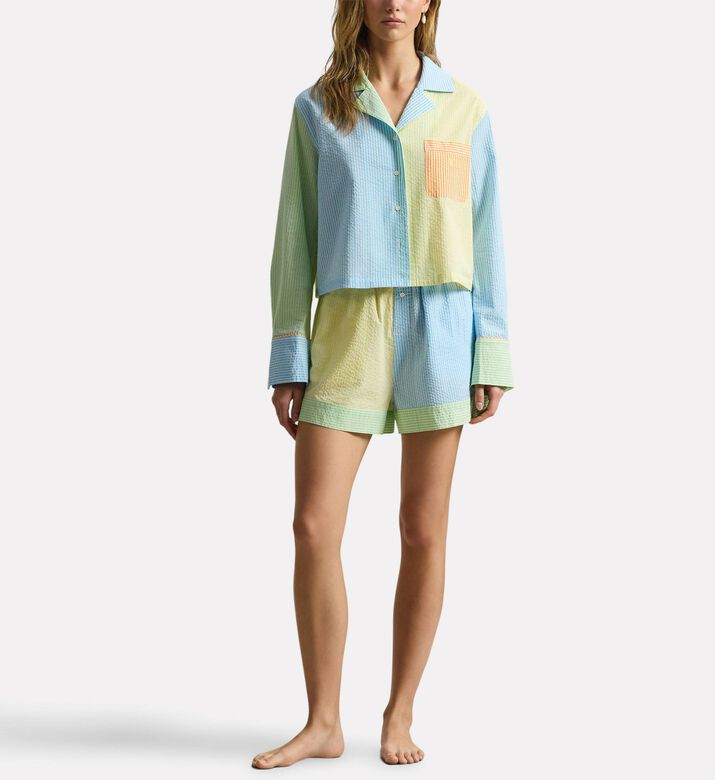 Polo by Ralph Lauren Mixed Seersucker Shorts Set, Model View