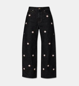 Marni Flower-embellished Denim Pants, Packshot View