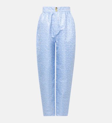 Blue Panther High-waisted Cigarillos Pants