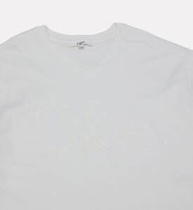 Chloe Logo-embroidery Short-sleeve T-shirt, Off-white, 14y, Packshot View