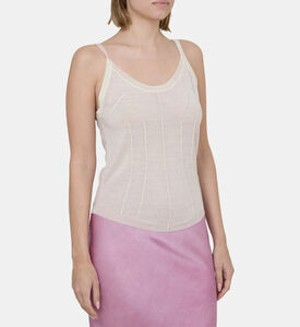 بلوزة بدون أكمام مستوحاة من الكورسيه