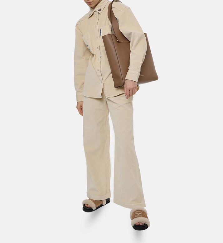 Maison Labiche Lauth Corduroy-textured Pants, Model View